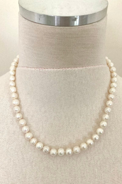 Ring pearl necklace