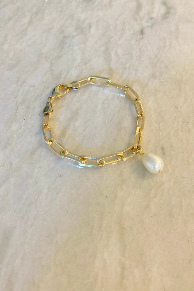 Pearl Layered gold plated Bracelet – Silvermerc Designs